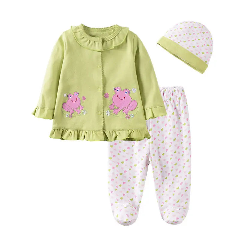 "Little Darling" 3-Piece Sweet Suit - LITTLEGIANT Baby Cloth