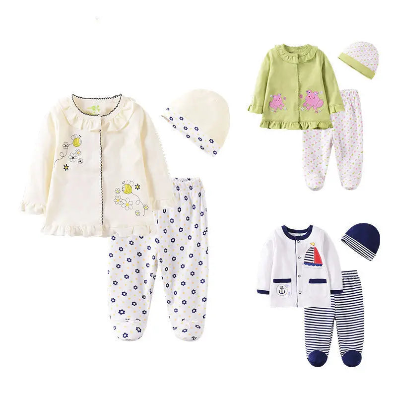 "Little Darling" 3-Piece Sweet Suit - LITTLEGIANT Baby Cloth