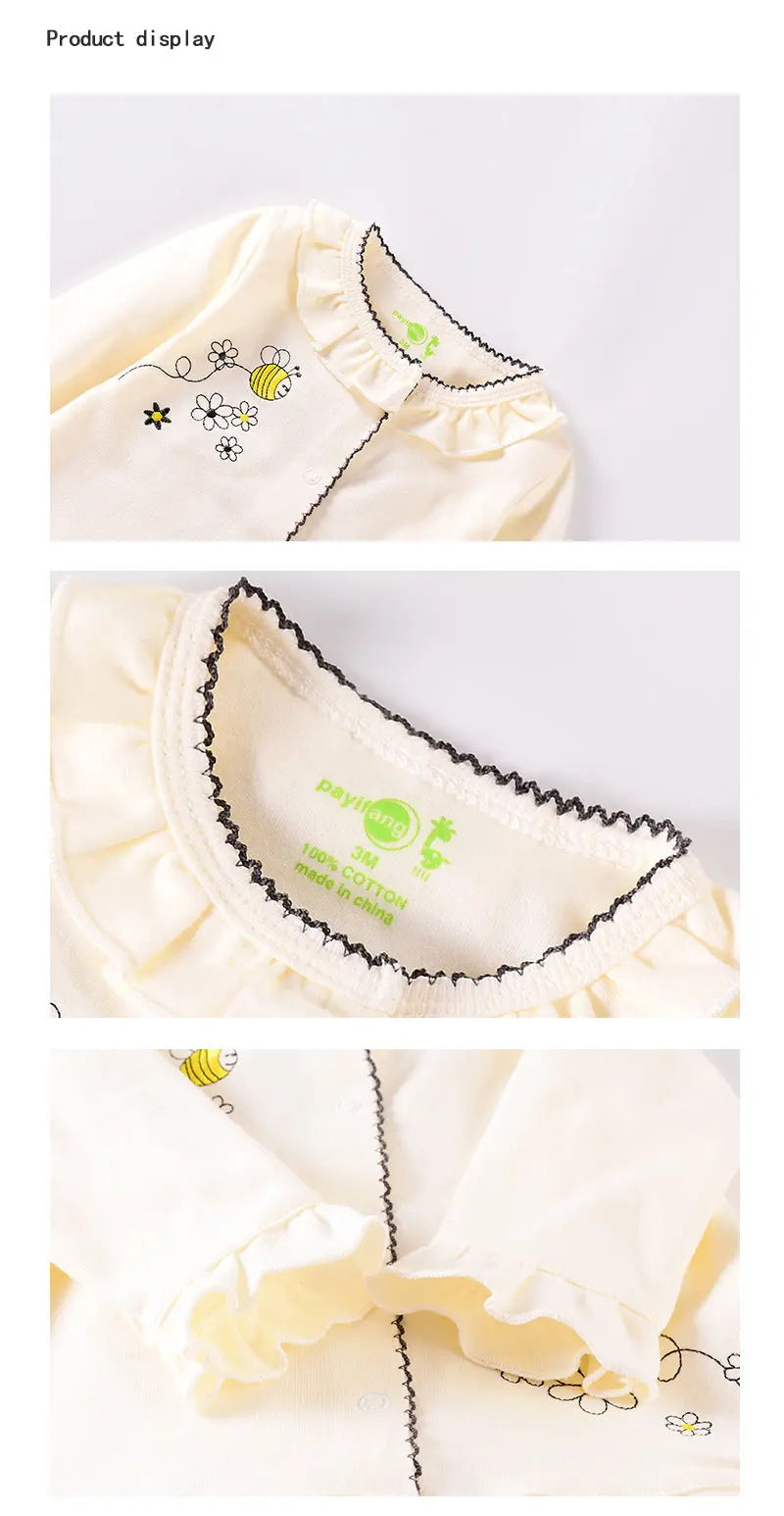 LITTLEGIANT "Little Darling" 100% Cotton 3-Piece Pajama Set LITTLEGIANT