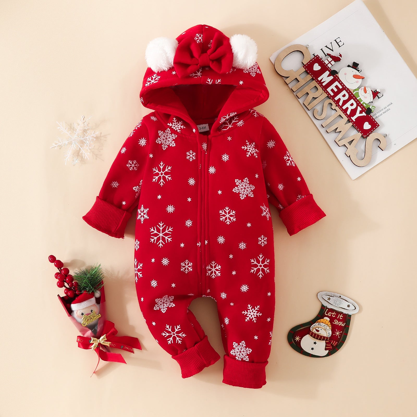 Baby  Red Hooded Coat - LITTLEGIANT Baby Cloth