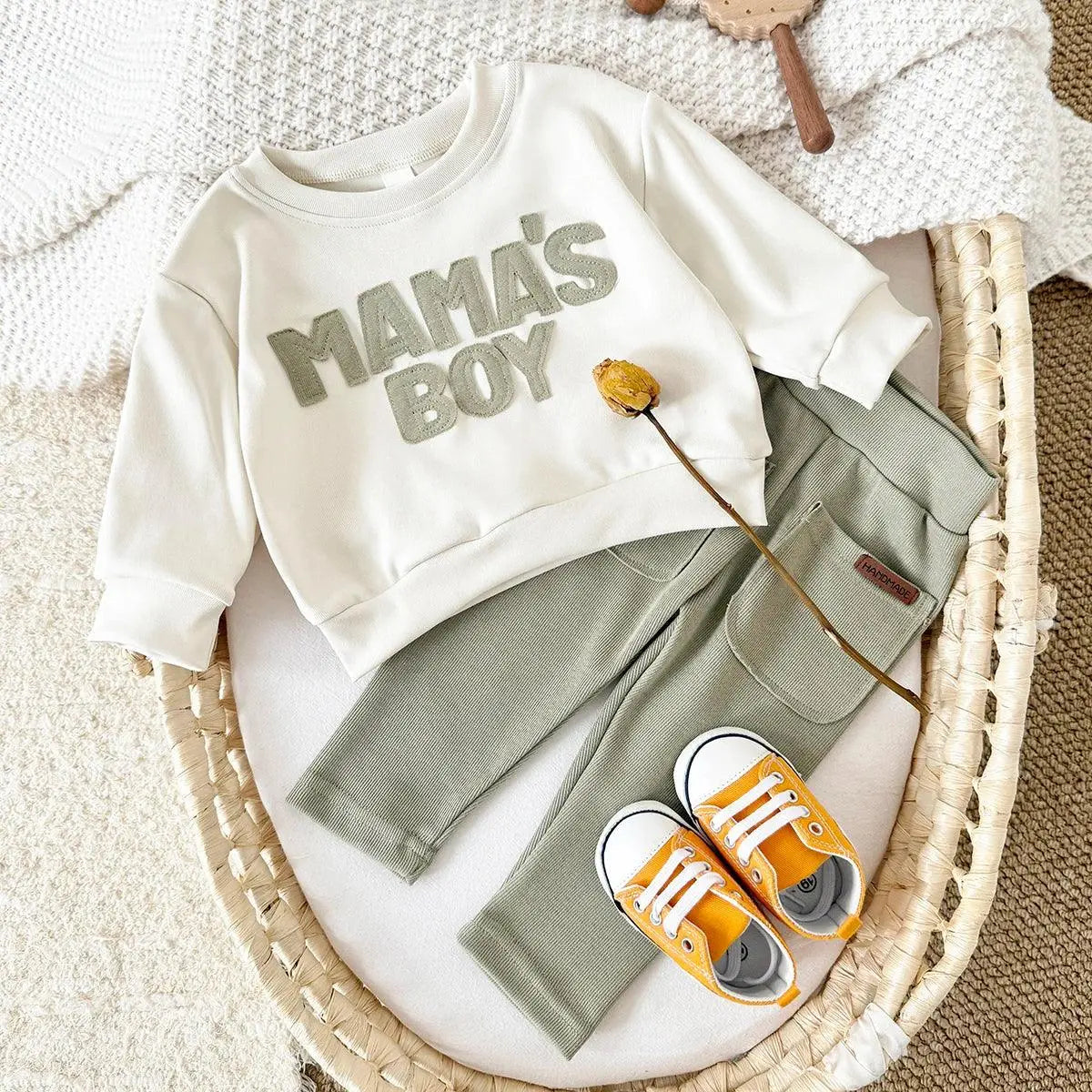 Cozy "Mama's Boy" Fall & Winter Set - LITTLEGIANT Baby Cloth