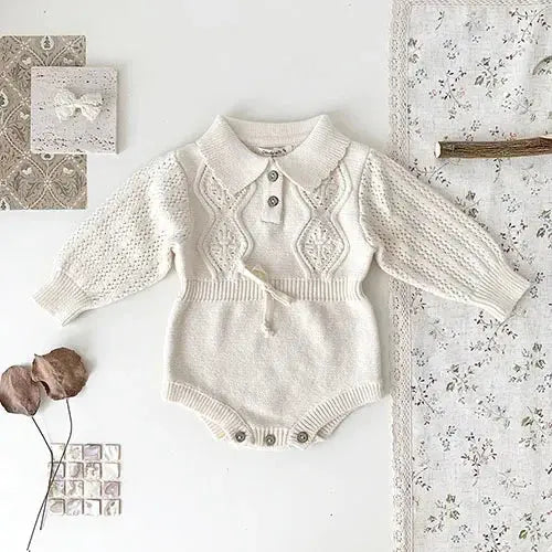 Korean Knit Baby Bodysuit - LITTLEGIANT Baby Cloth