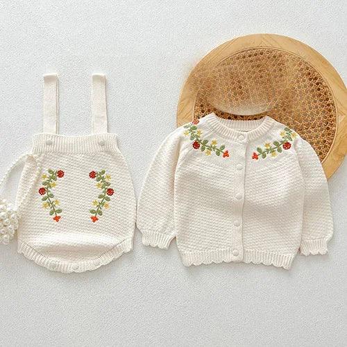 Cardigan Bambino Knit Set - LITTLEGIANT Baby Cloth