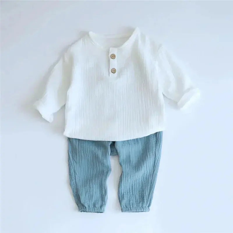Cozy Cotton Baby Boy Summer Outfit Set - LITTLEGIANT Baby Cloth