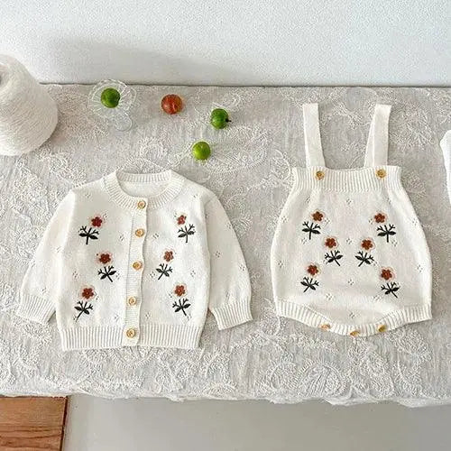 Cardigan Bambino Knit Set - LITTLEGIANT Baby Cloth