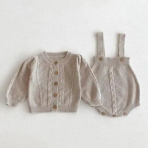 Cardigan Bambino Knit Set - LITTLEGIANT Baby Cloth