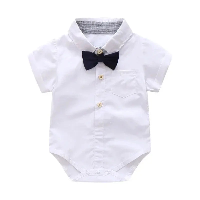 Baby Boy's Bow Tie & Overall Formal Set - LITTLEGIANT Baby Cloth