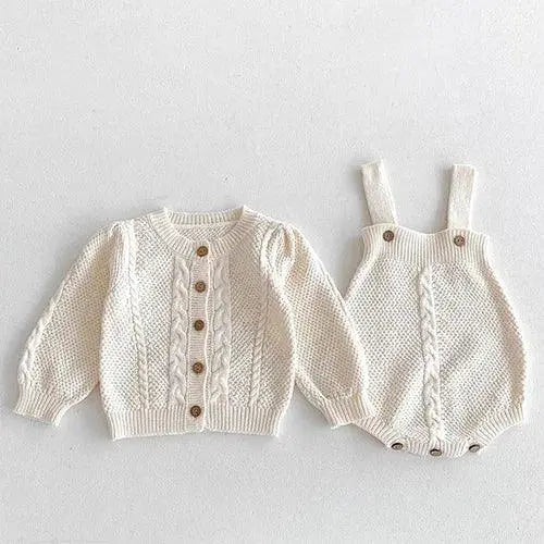 Cardigan Bambino Knit Set - LITTLEGIANT Baby Cloth
