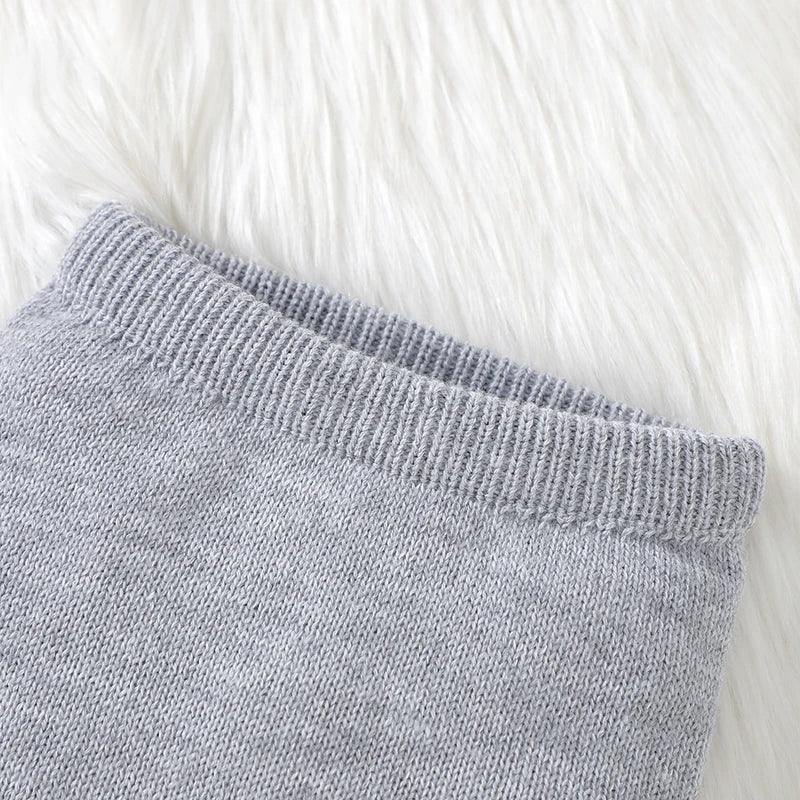 LITTLEGIANT Unisex Baby Oatmeal Knit 2pc Set - LITTLEGIANT Baby Cloth