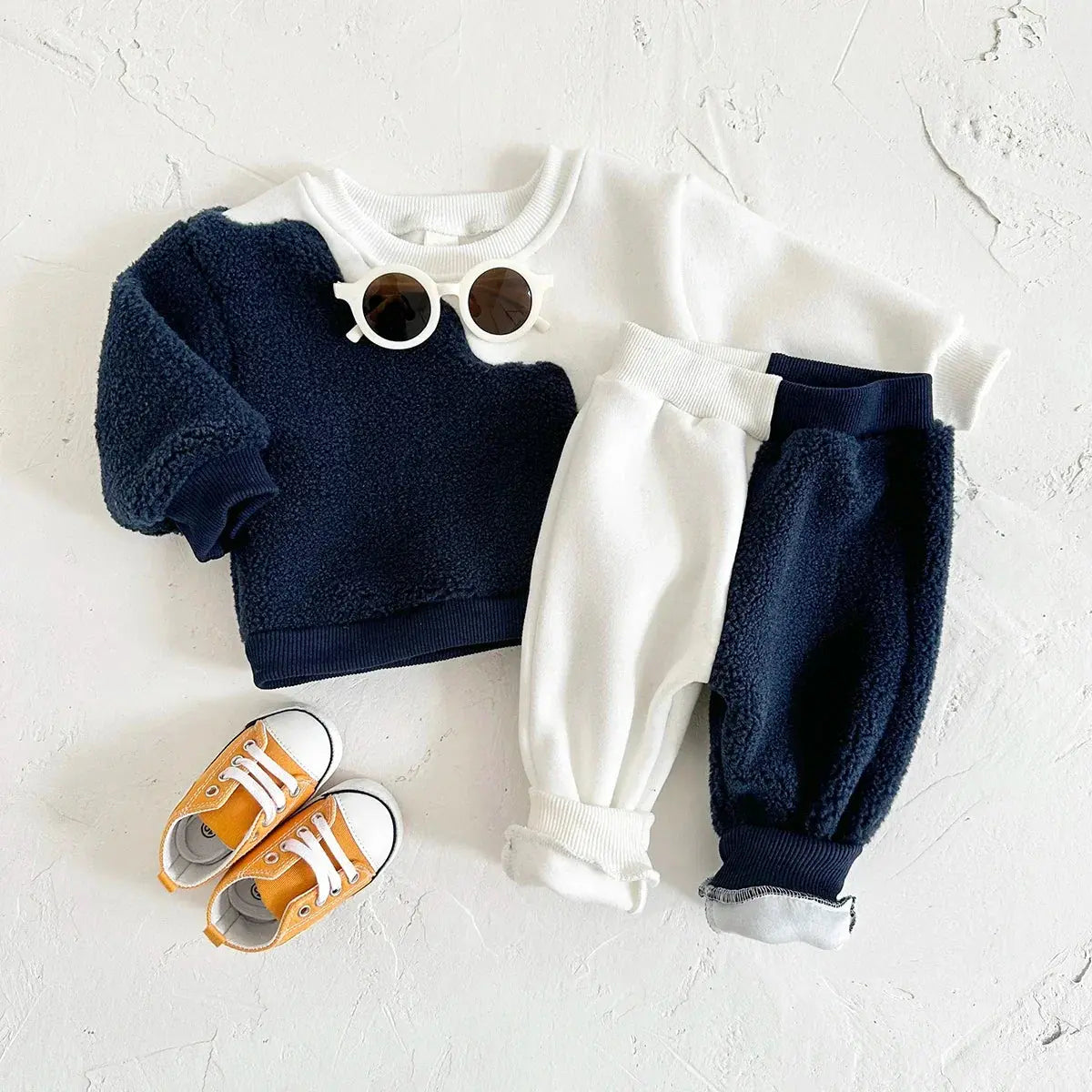 The Snuggle Set: Soft Lamb Wool Winter Wear for Baby Boys - LITTLEGIANT Baby Cloth
