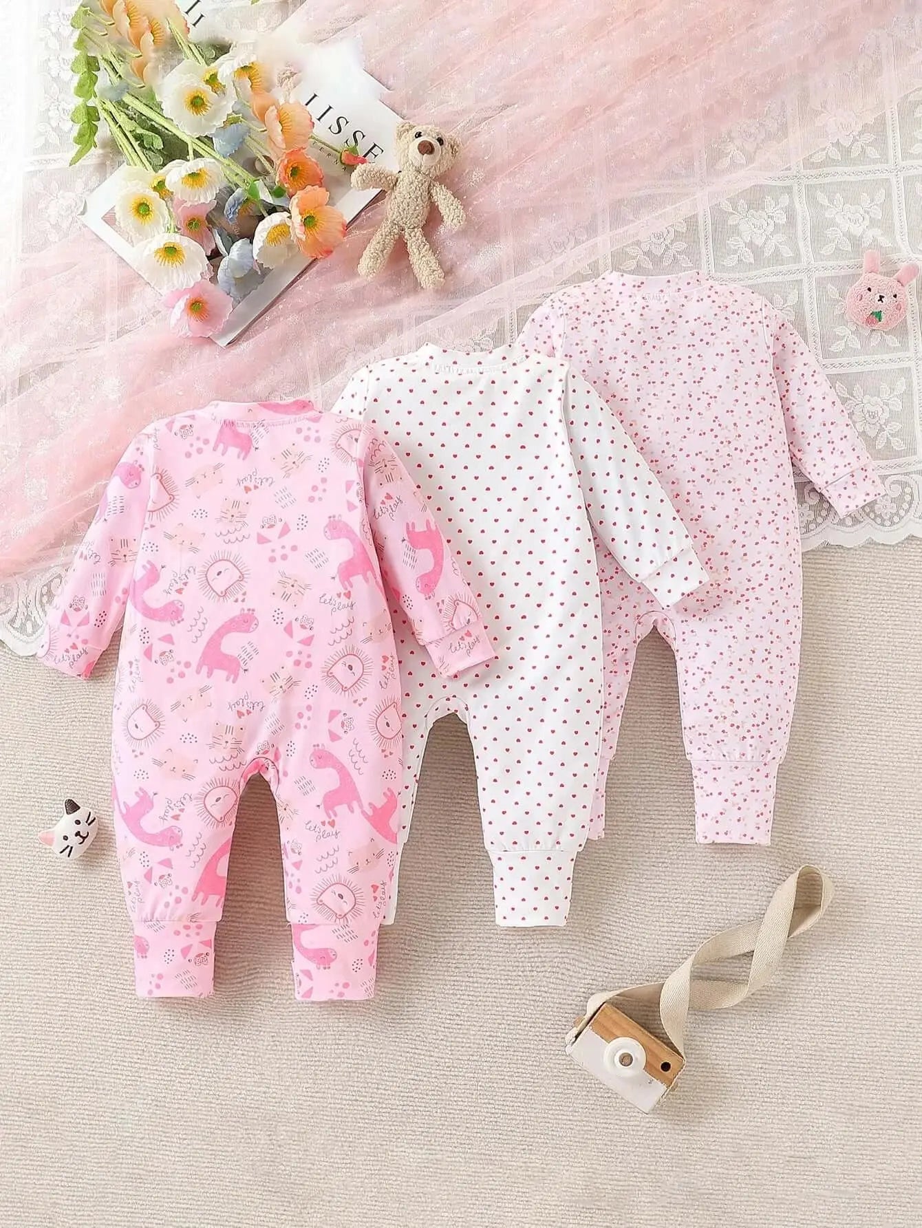 Roaming Giraffe Jumpsuit Set - LITTLEGIANT Baby Cloth