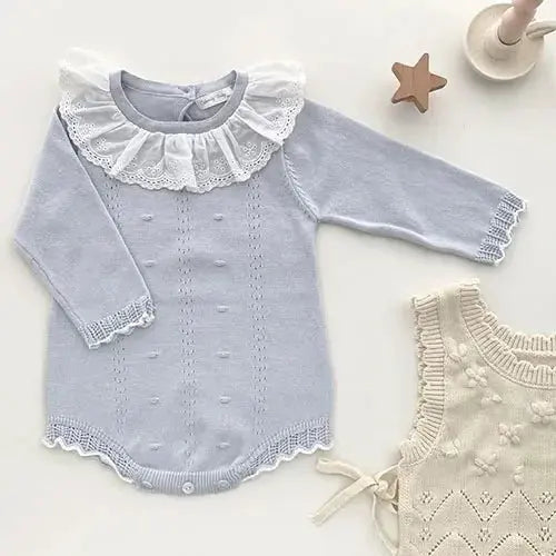 Korean Knit Baby Bodysuit - LITTLEGIANT Baby Cloth