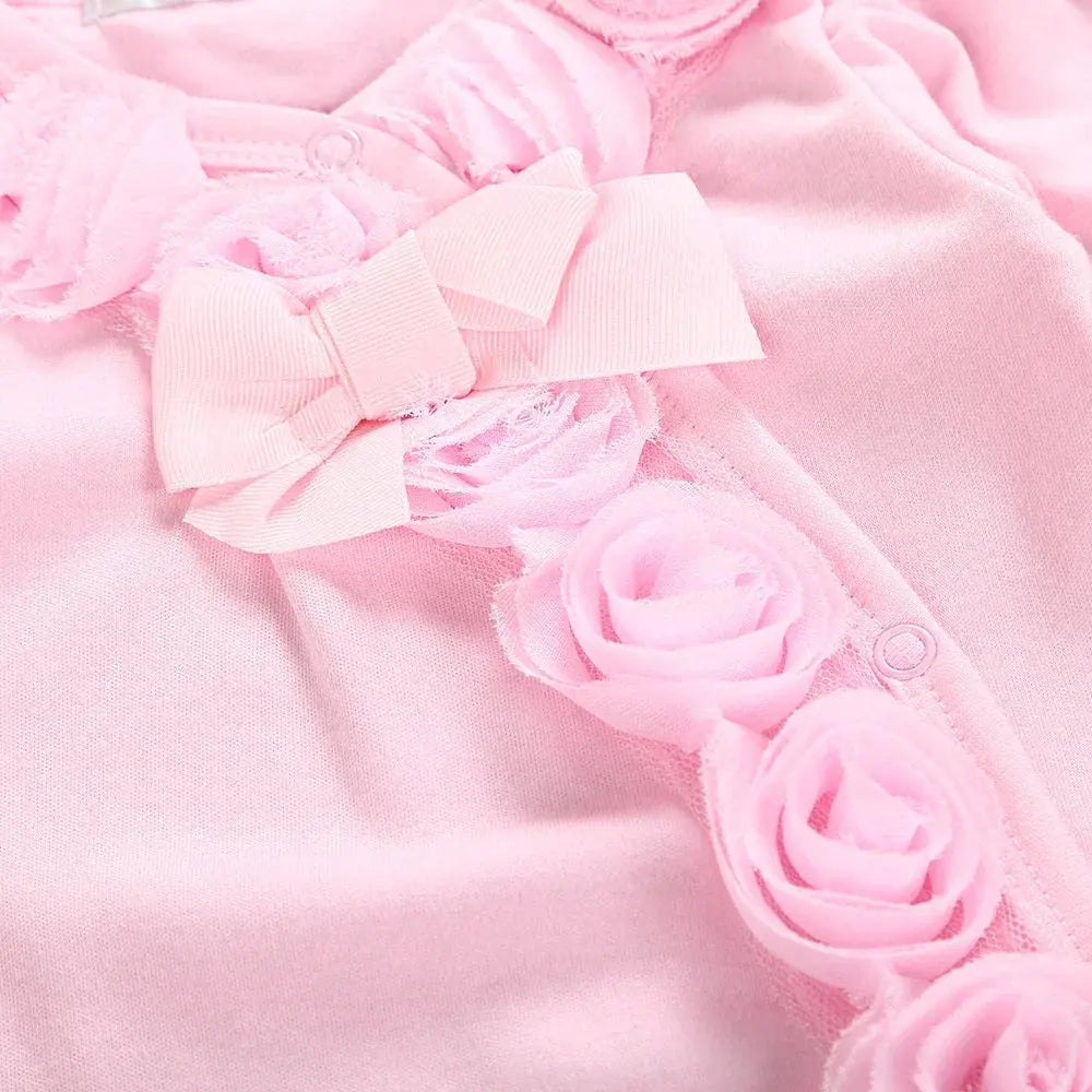 Lace & Flower Romper Set - LITTLEGIANT Baby Cloth