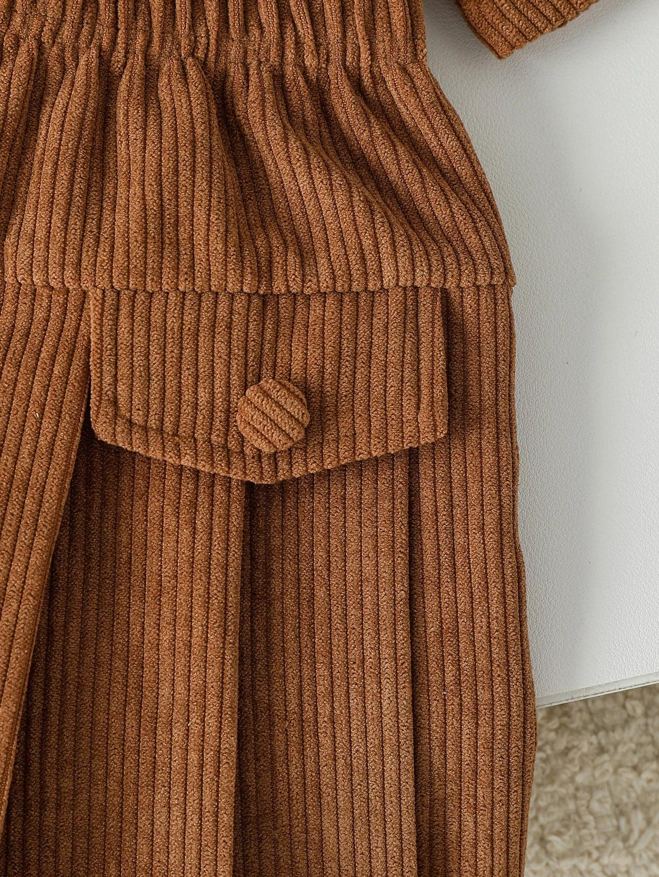 Chic Baby Girl High Collar Knit Set - LITTLEGIANT Baby Cloth