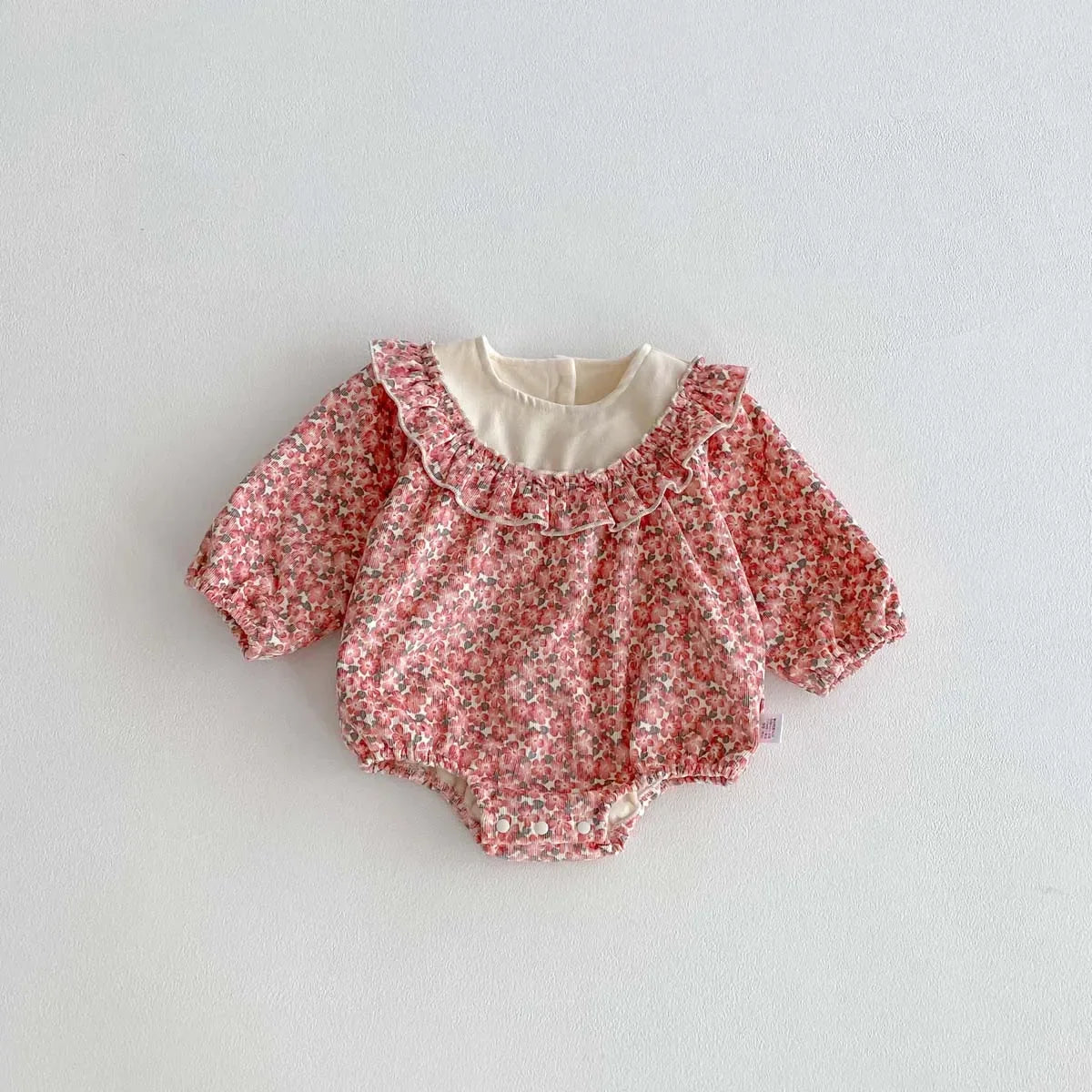 Korean Style Floral Winter Romper for Girls - LITTLEGIANT Baby Cloth